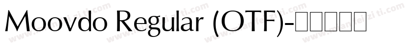 Moovdo Regular (OTF)字体转换